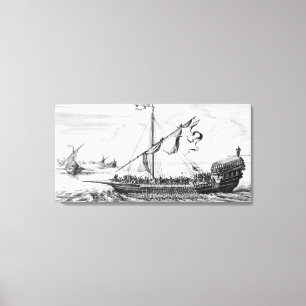 Barbary Galleys Canvas Print