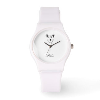 Barbary Lioness Sporty White Silicon Watch