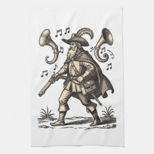 Barbatos Echoes of the Hunt Tea Towel