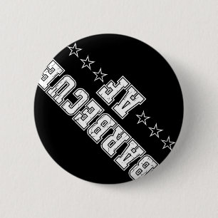 Barbecue Af T-shirt Vintage Bbq T-shirt Retro Styl 6 Cm Round Badge