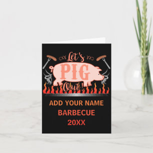 Barbecue Bbq Funny G Grill Competition Card