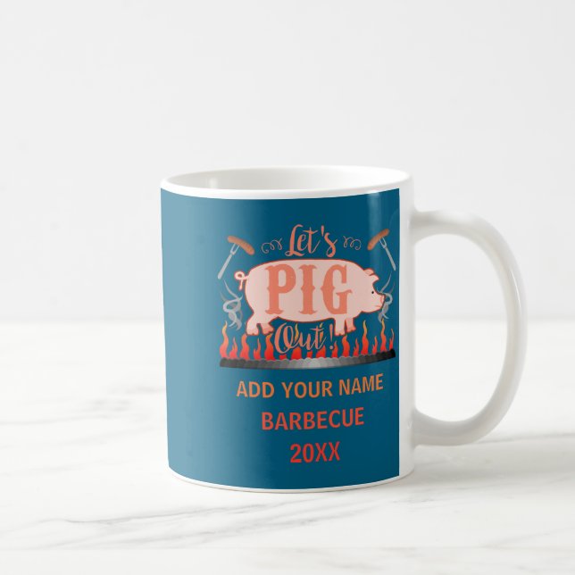 Barbecue Bbq Funny G Grill Competition  Coffee Mug (Right)