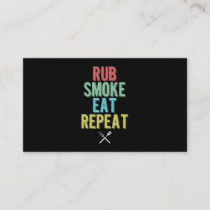 Barbecue BBQ Grill Master Grilling Meat Smoker Business Card