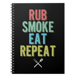 Barbecue BBQ Grill Master Grilling Meat Smoker Notebook