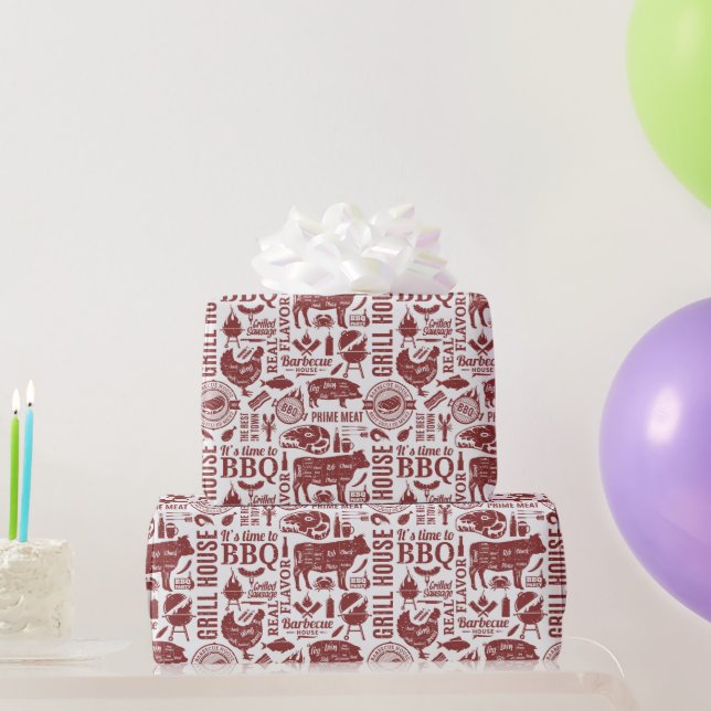 Barbecue Bbq Grilling Wrapping Paper (Party Gifts)