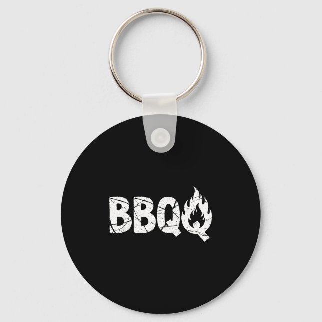 Barbecue Bbq Joke Gift For Grill Timer Smoker Camn Key Ring (Front)