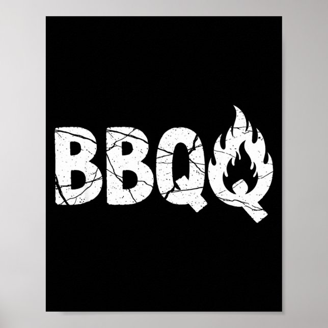 Barbecue Bbq Joke Gift For Grill Timer Smoker Camn Poster (Front)