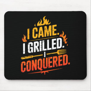 Barbecue bbq joke grill pit master chef smoker dad mouse mat