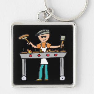 Barbecue BBQ Key Ring