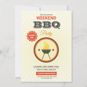Barbecue / BBQ Party Flyer Invitation