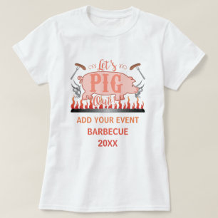 Barbecue BBQ Pig Funny Grill Contest Personalised T-Shirt