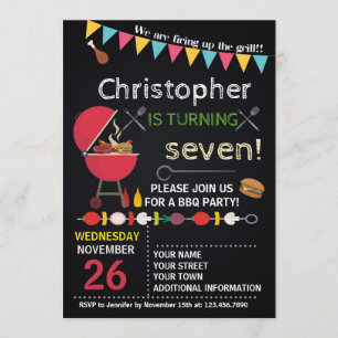 BARBECUE BIRTHDAY INVITATION ANYONE