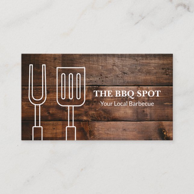 Barbecue | Chef | Restaurant Owner Business Card (Front)