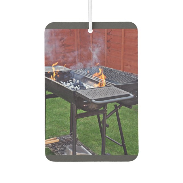 Barbecue Grill Car Air Freshener (Front)