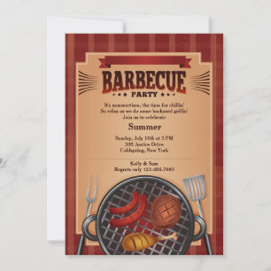 Barbecue Grill Invitation