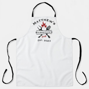 Barbecue & Grill Personalised Men's Apron