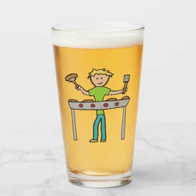 Barbecue Grillmaster BBQ Glass (Front Filled)