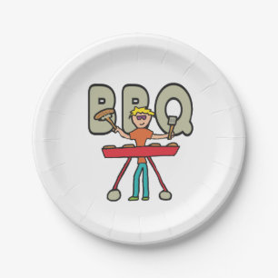 Barbecue Grillmaster BBQ Paper Plate