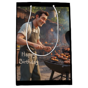 Barbecue Man Medium Gift Bag