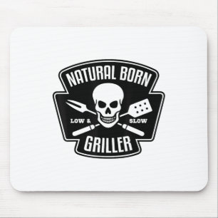 Barbecue Natural Born Griller Funny Grill Master G Mouse Mat