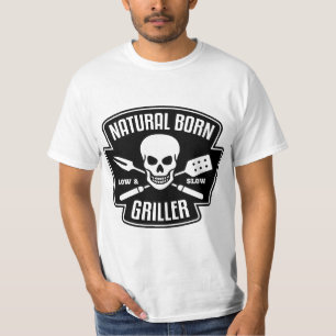 Barbecue Natural Born Griller Funny Grill Master G T-Shirt