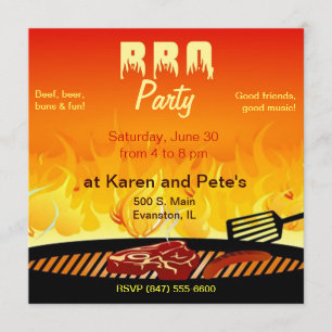 barbecue party invitation