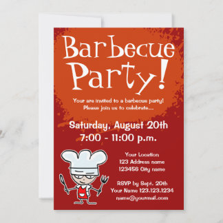 Barbecue party invitations | BBQ invites