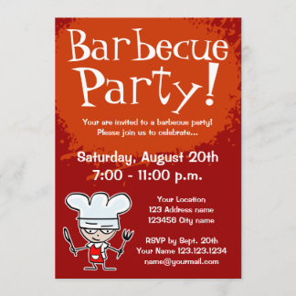 Barbecue party invitations | BBQ invites