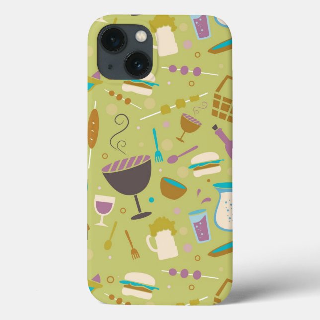 Barbecue Pattern Case-Mate iPhone Case (Back)