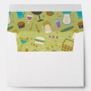 Barbecue Pattern Envelope