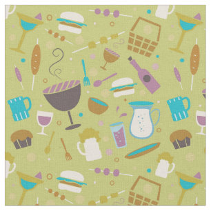 Barbecue Pattern Fabric
