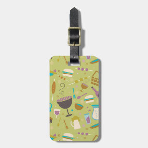 Barbecue Pattern Luggage Tag
