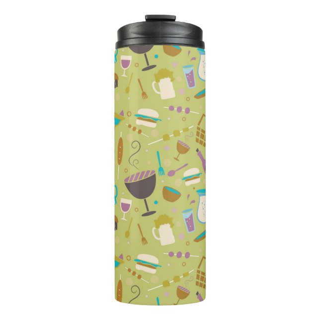 Barbecue Pattern Thermal Tumbler (Front)