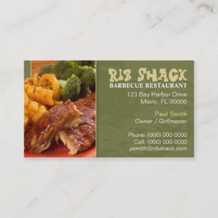 Barbecue Restaurant Business Card