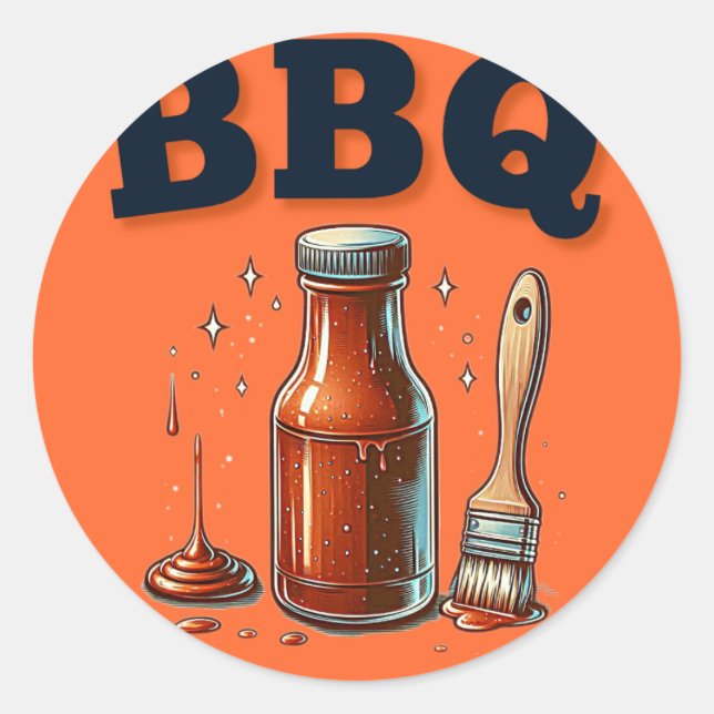 Barbecue stickers labels (Front)