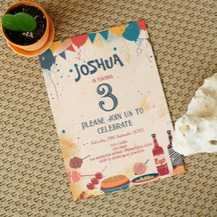 Barbecue Theme Birthday Party Invitation