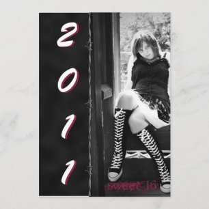 Barbed but Sweet 16 party invitation