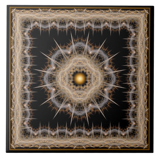 Barbed fantasy star pattern tile (Front)