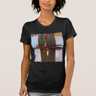 Barbed Wire and Rust Cross T-Shirt