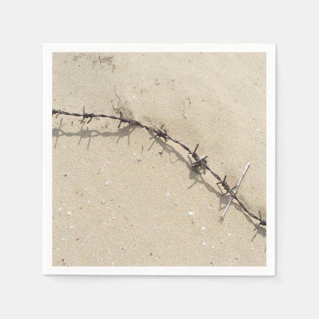Barbed wire and sand napkin (Front)
