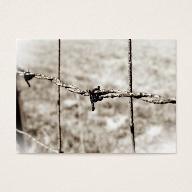 Barbed Wire Fencing (Sepia) (Front)