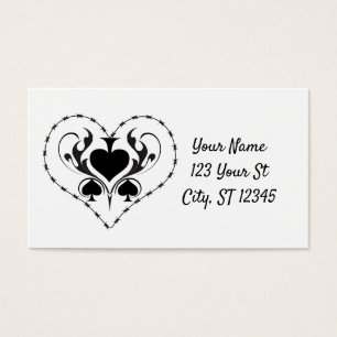 Barbed Wire Heart Black Spades Thunder_Cove