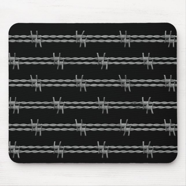 Barbed Wire Mouse Mat (Front)
