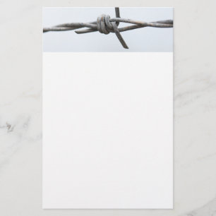 Barbed wire stationery