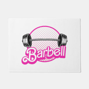 Barbell - pink doormat