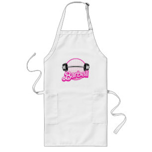 Barbell - pink long apron