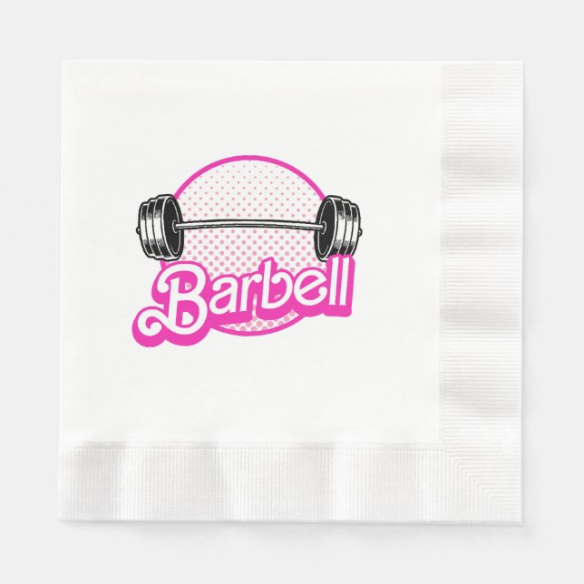 Barbell - pink napkin (Front)