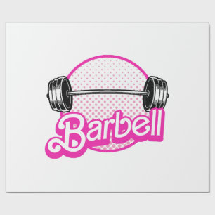 Barbell - pink wrapping paper