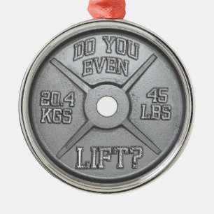 Barbell Plate - Do You Even Lift? Metal Tree Decoration