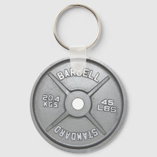 Barbell Plate Key Ring